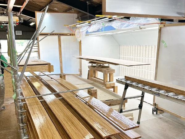 塗装作業の様子